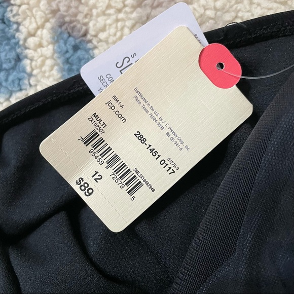 Bathing Suit Swim St John's Bay Tummy Control - Picture 8 of 9